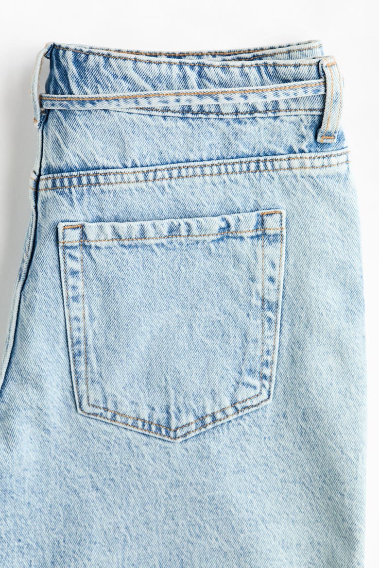 Denim Shorts, Alternate, color, Light denim blue