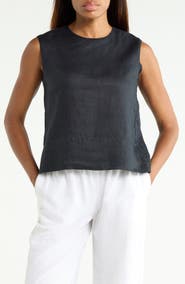 Theory Button Back Sleeveless Shell