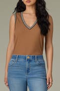 Wit & Wisdom Contrast Binding Rib Tank