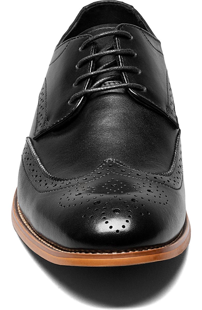 Stacy Adams David Leather Wingtip Derby, Alternate, color,