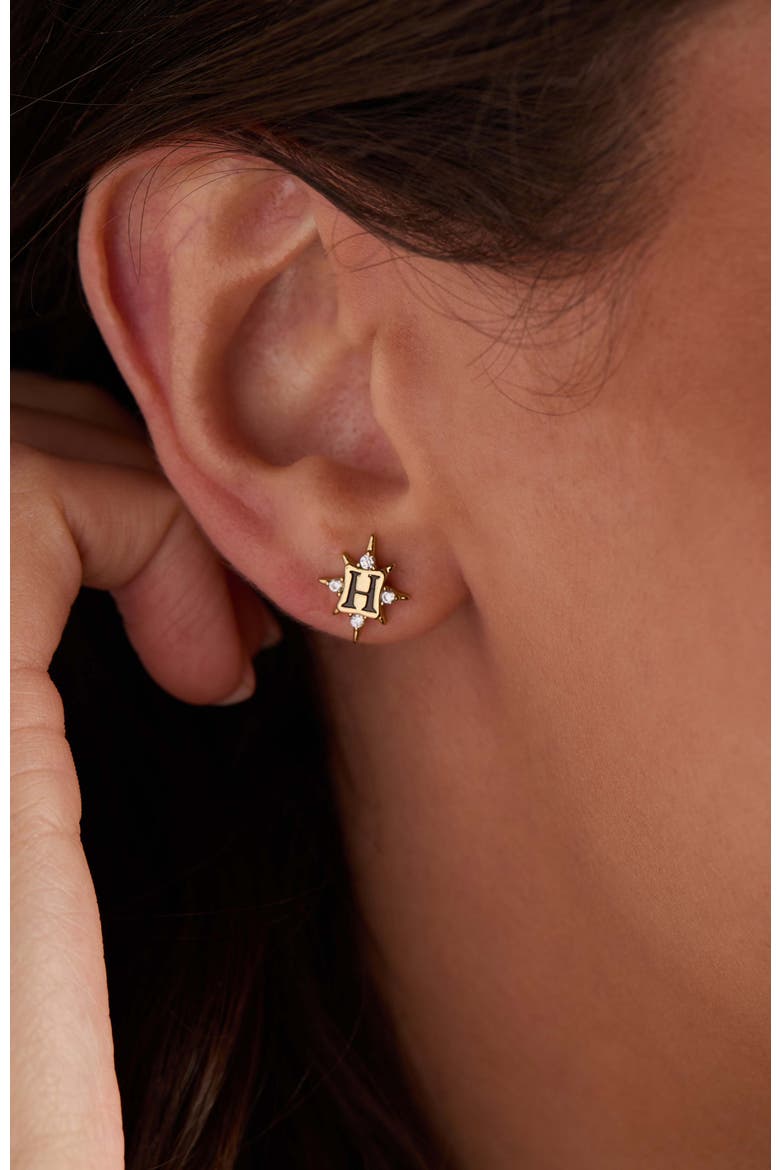 Harry Potter Hogwarts & Sorting Hat Earring set of 2, Alternate, color, Gold