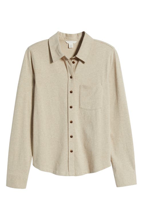 Caslon ® Knit Button-up Shirt