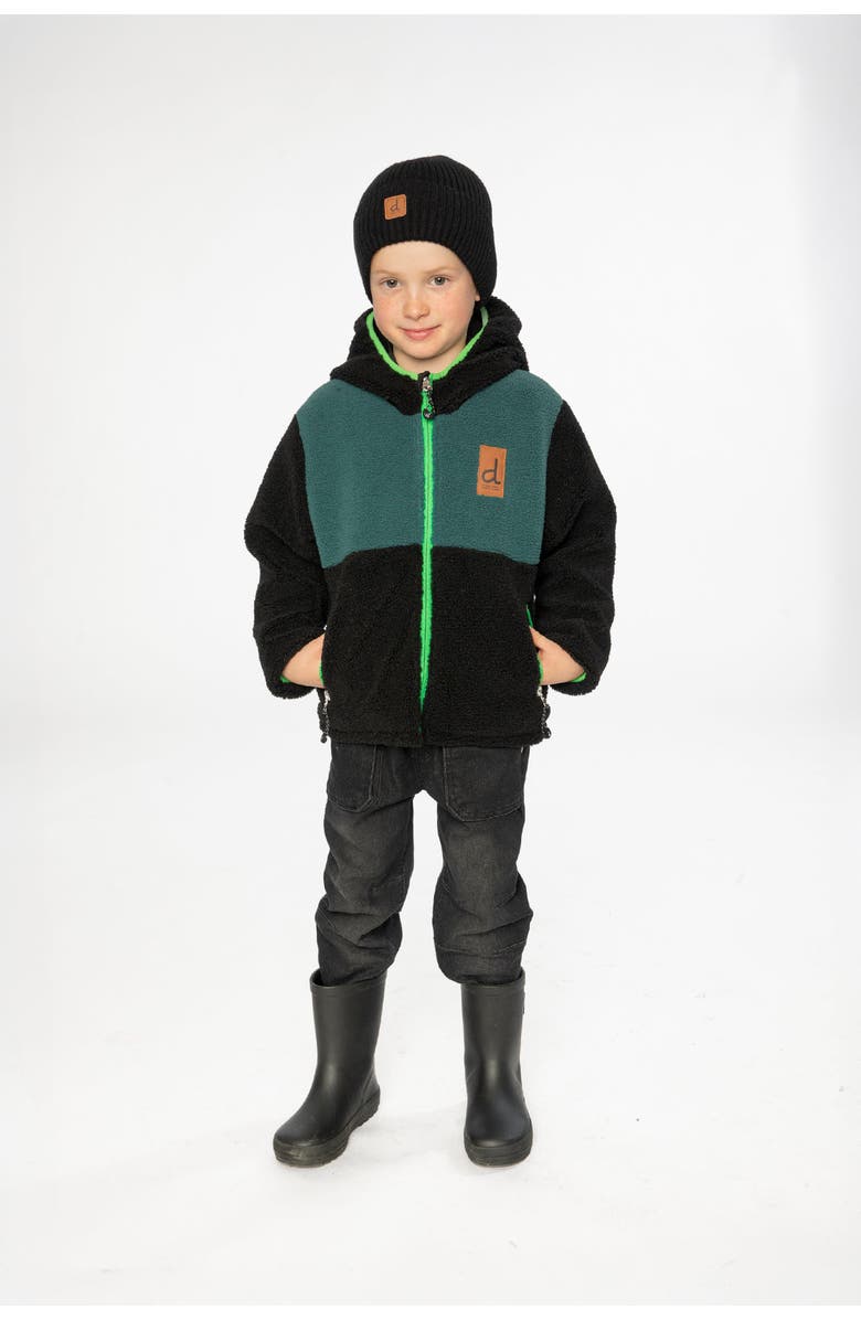 Deux par Deux Reversible Fleece Coated Fabric Mid-Season Jacket, Alternate, color,