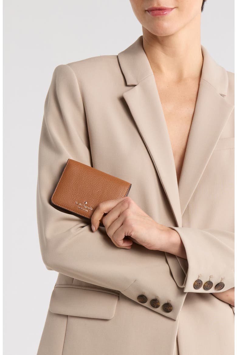 lena small bifold wallet, Alternate, color, WARM GINGERBREAD