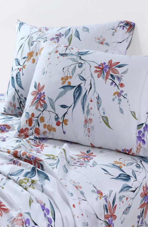 Azores Home 300 Thread Count Organic Cotton Sheet Set In Multi