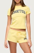 EDIKTED Sporty Babe Logo T-Shirt