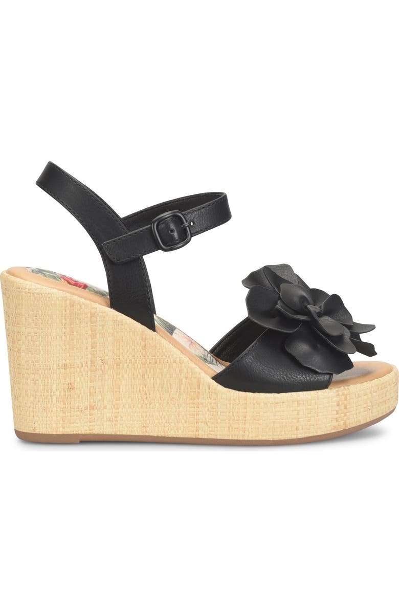 B O C Estella Wedge Sandal, Alternate, color, Black