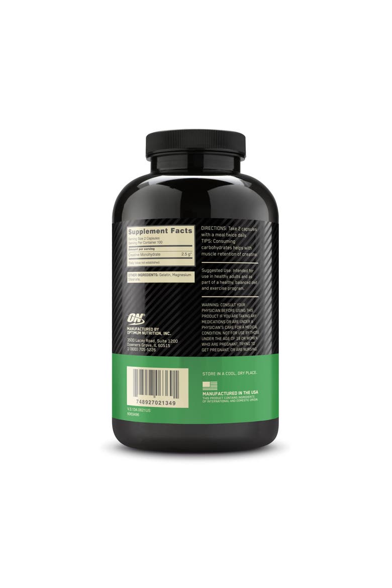 Micronized Creatine Monohydrate Capsules, 200 Capsules, Alternate, color, None