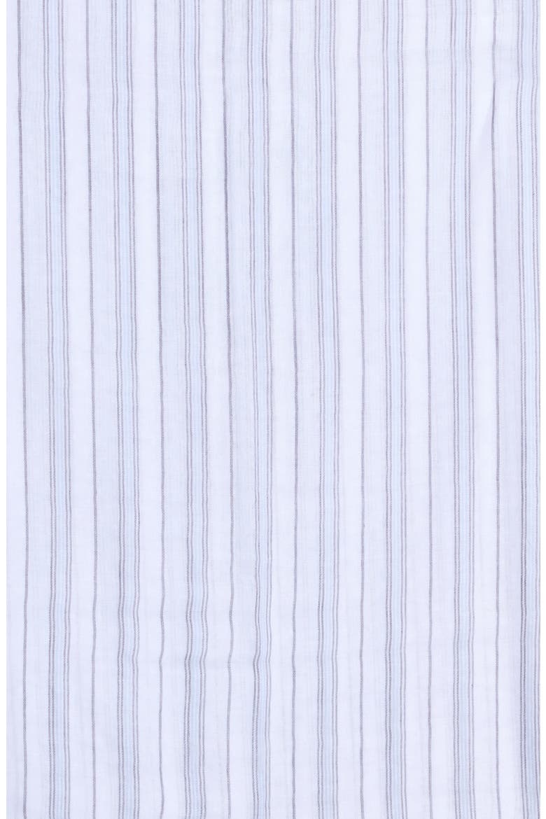 Stripe Cotton Scarf, Alternate, color, MARINE