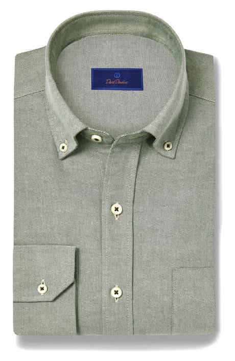 David Donahue Washed Oxford Sport Shirt