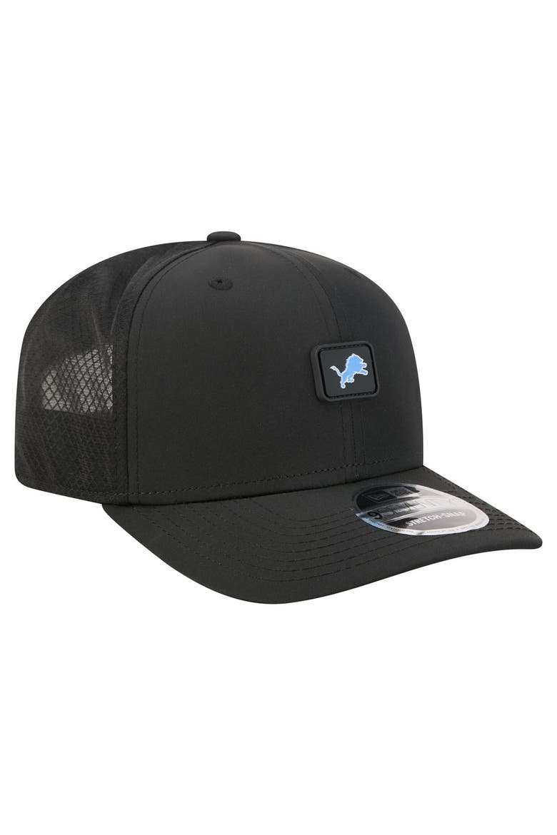 Men's New Era Black Detroit Lions Micro Badge 9SEVENTY Adjustable Hat, Alternate, color, Black