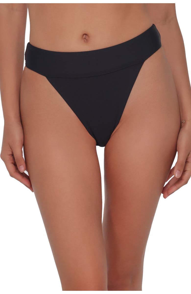 Swim Systems Byron High Waist Bikini Swim Bottoms, Alternate, color, Black
