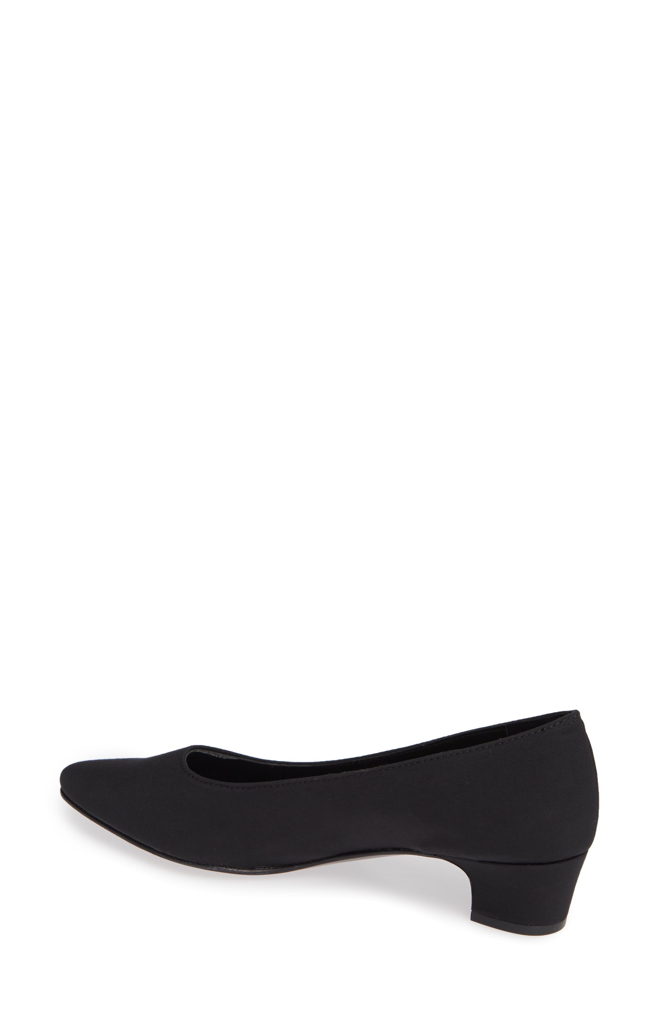 'Astyr' Almond Toe Pump, Alternate, color, BLACK FABRIC