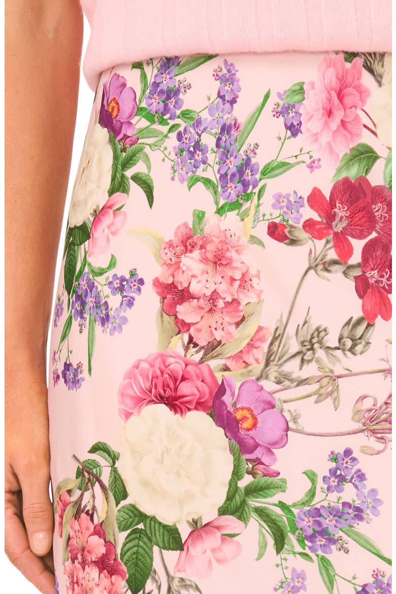 Edith Lace Trim Floral Skirt, Alternate, color, CLOUD PINK