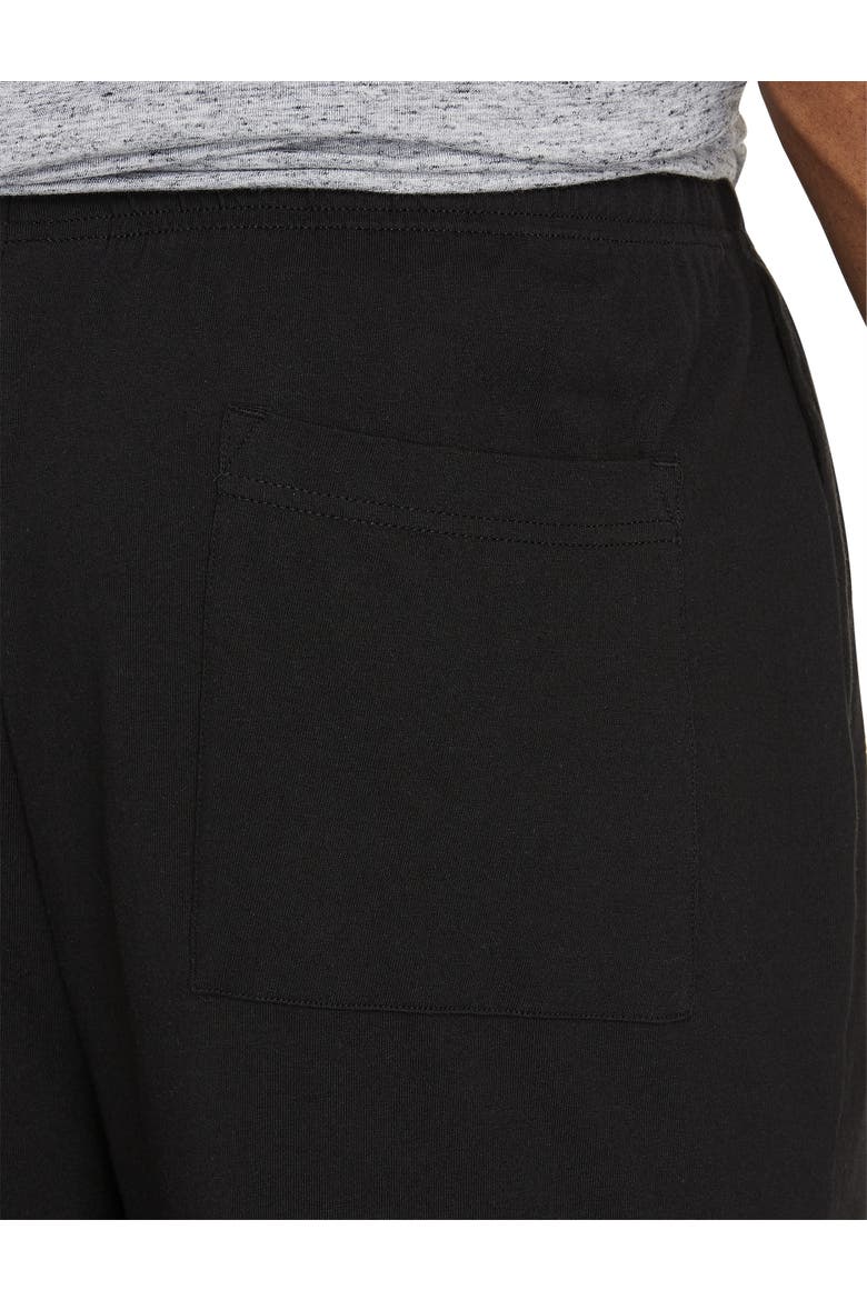 Big & Tall Open-Hemmed Jersey Pants, Alternate, color, BLACK