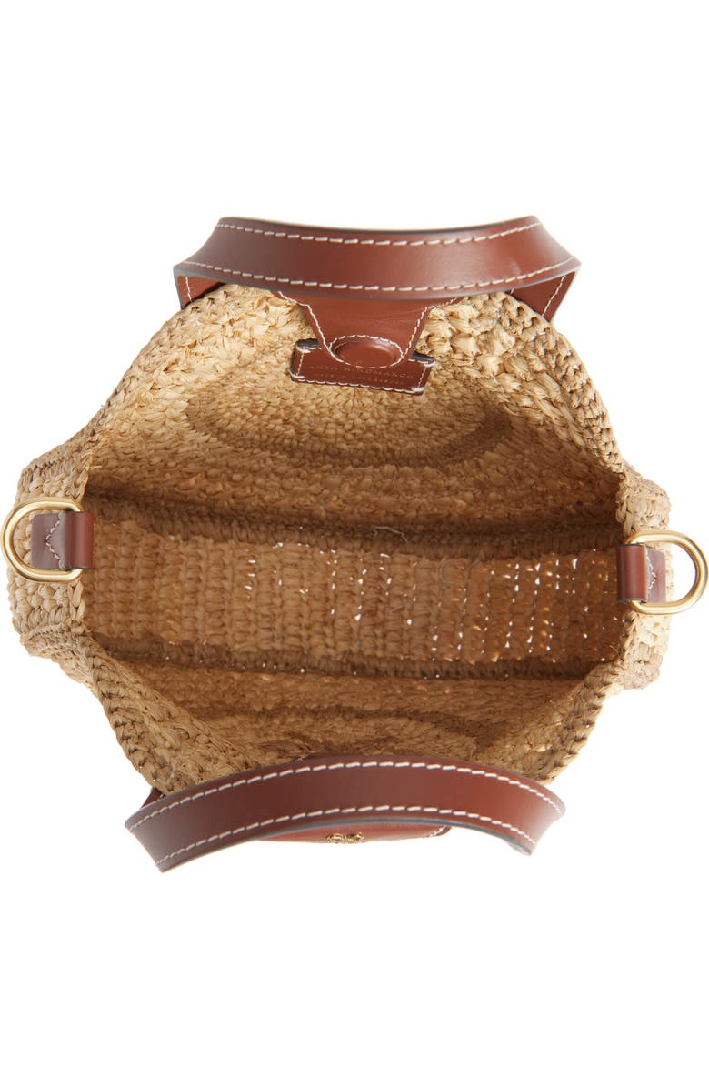 Anya Hindmarch Small Bow Round Raffia Tote, Alternate, color,