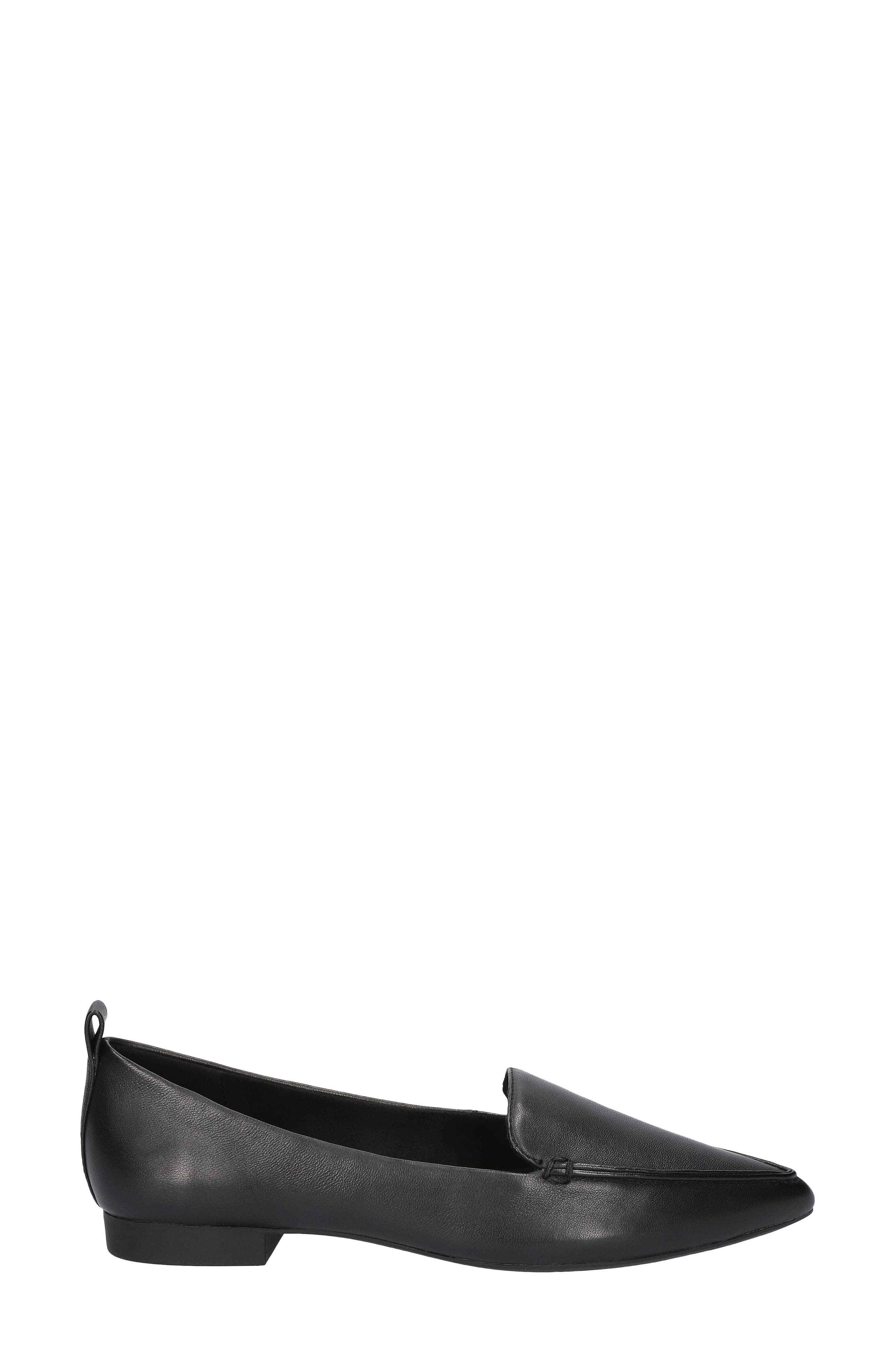 Bella Vita Alessi Pointed Toe Loafer, Alternate, color, Black Leather