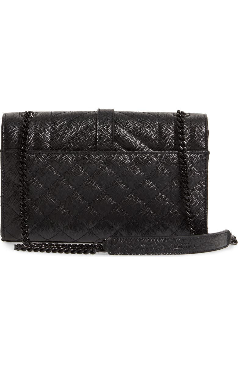 Saint Laurent Small Leather Envelope Bag, Alternate, color,