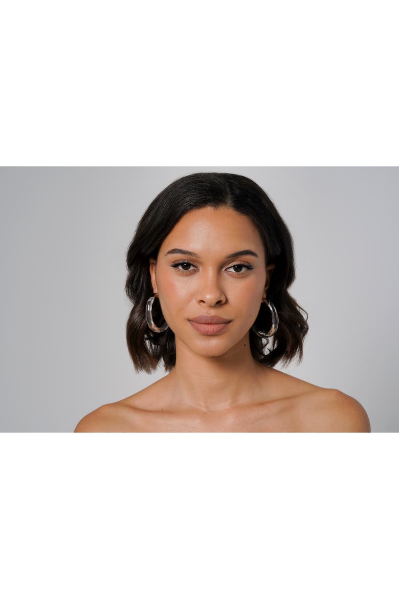 Mega Bare Hoops, Alternate, color, Silver