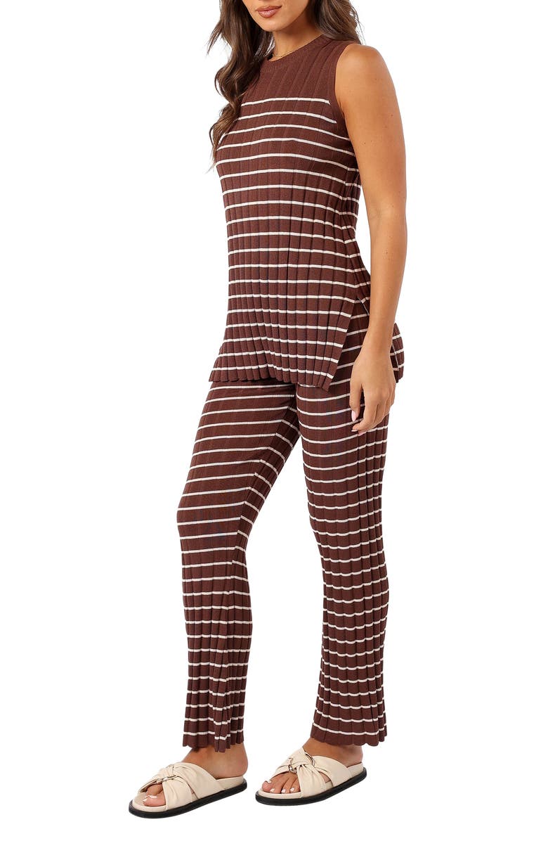 Petal & Pup Saralynn Stripe Sleeveless Knit Top & Pants Set, Alternate, color, 