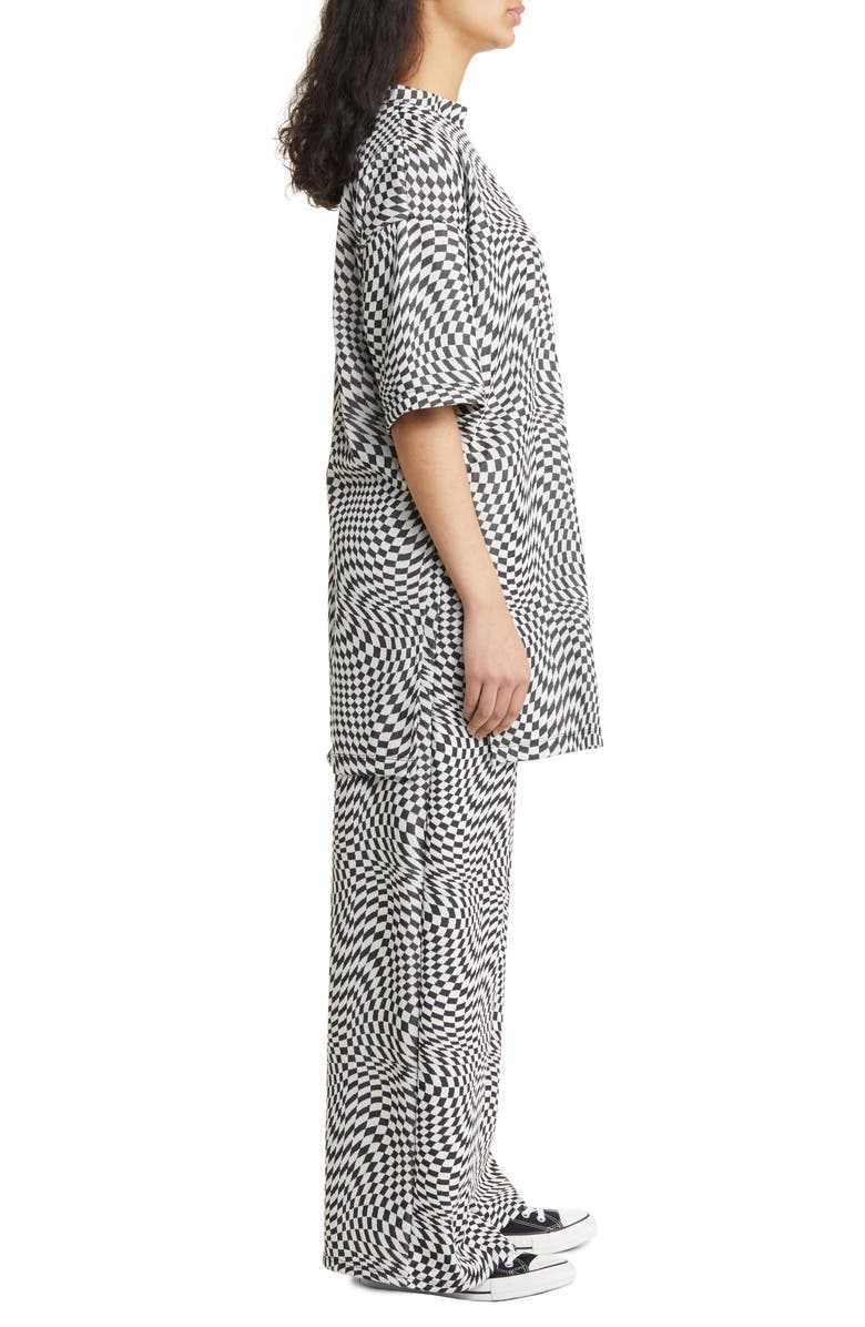 Dressed in Lala Next Level Oversize T-Shirt & High Waist Crop Pants, Alternate, color, 