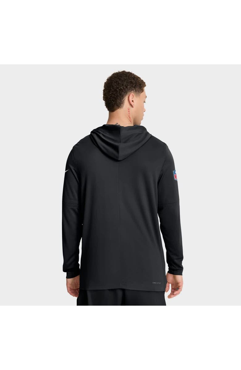 Nike Men's Nike Black Washington Commanders Sideline Pure Fury Performance Long Sleeve Hoodie T-Shirt, Alternate, color, Black