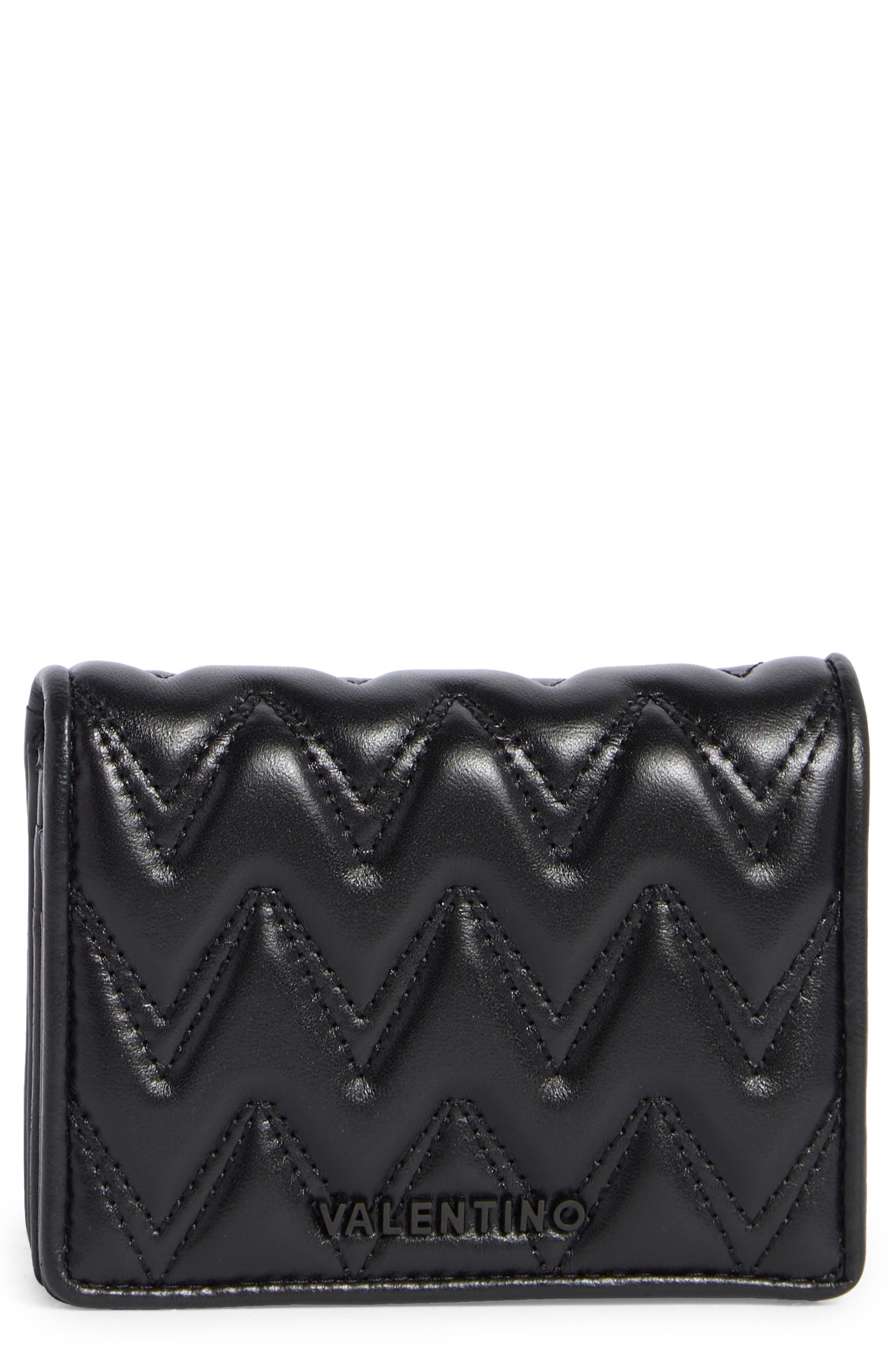 VALENTINO BY MARIO VALENTINO Nero Sauvage Quilted Leather Wallet
