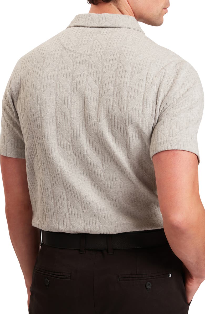 Ted Baker Rembran Texture Polo, Alternate, color, Light Grey