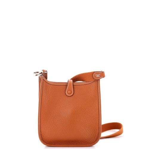 Pre-owned Hermes Hermes Evelyne Bag Gen Iii Clemence Tpm In Gold
