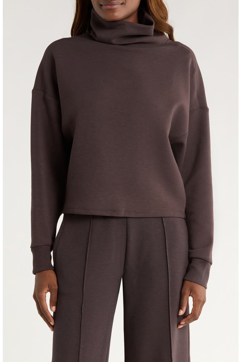 DreamGlow Mock Neck Top, Main, color, DARK ESPRESSO