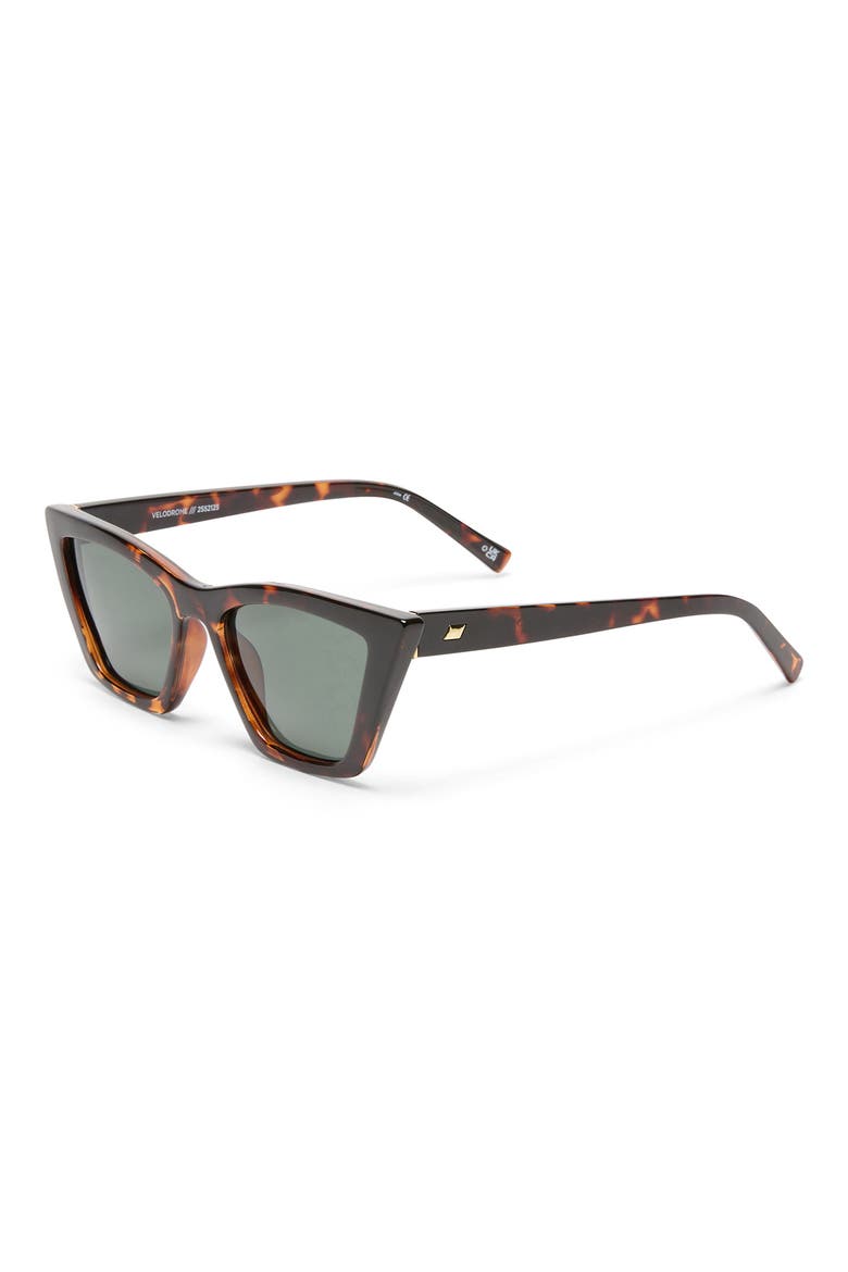 Velodrome 54mm Cat Eye Sunglasses, Alternate, color, DARK TORT/ KHAKI MONO POL