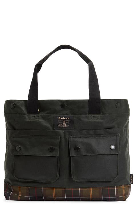 Field Water Resistant Waxed Cotton Tote