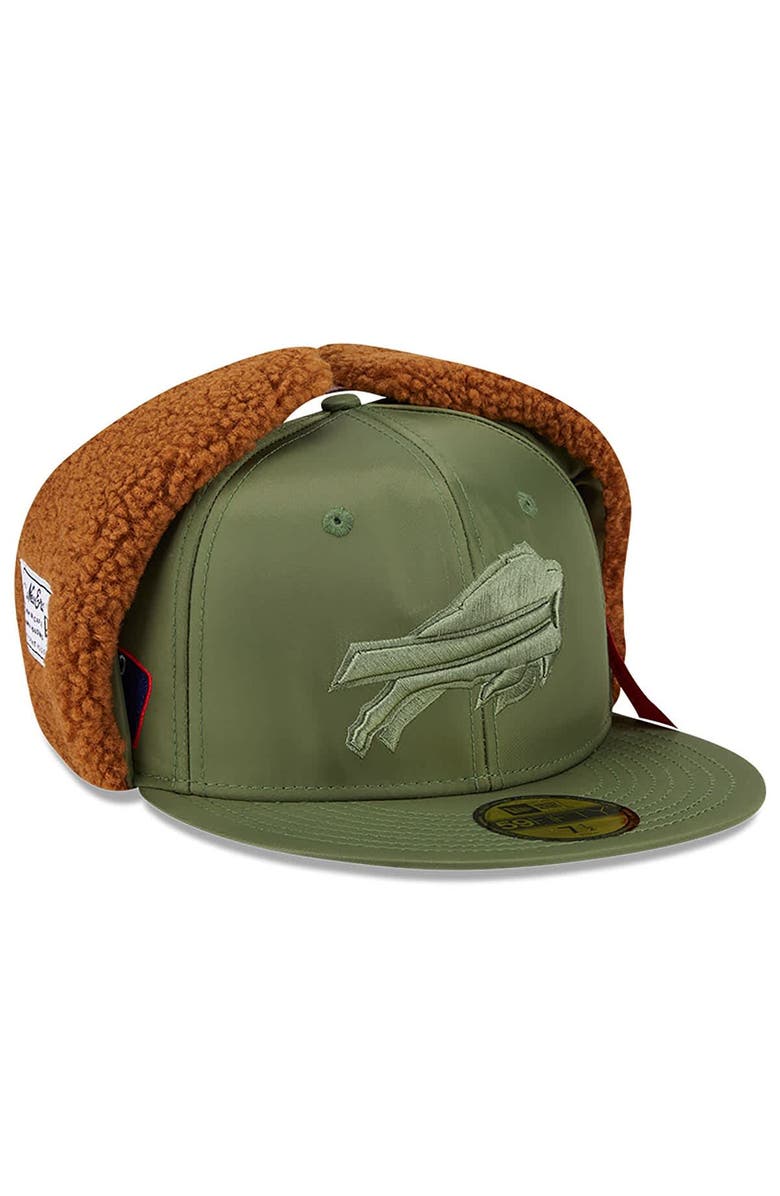 New Era x Alpha Industries Men's New Era x Alpha Industries  Olive Buffalo Bills Dog Ears 59FIFTY Fitted Hat, Main, color, Olive