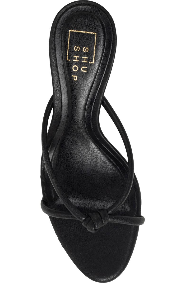 SHUSHOP Heidi Stiletto Sandal, Alternate, color, Black