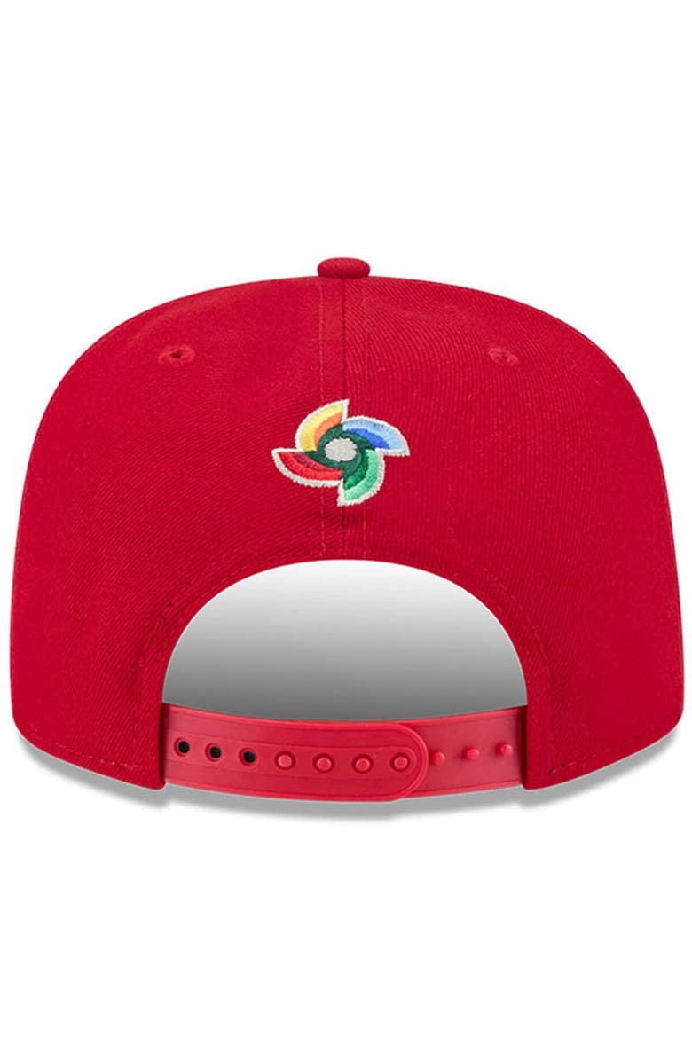New Era Men's New Era Red Canada Baseball 2026 World Baseball Classic 9FIFTY A-Frame Snapback Hat, Alternate, color, Red