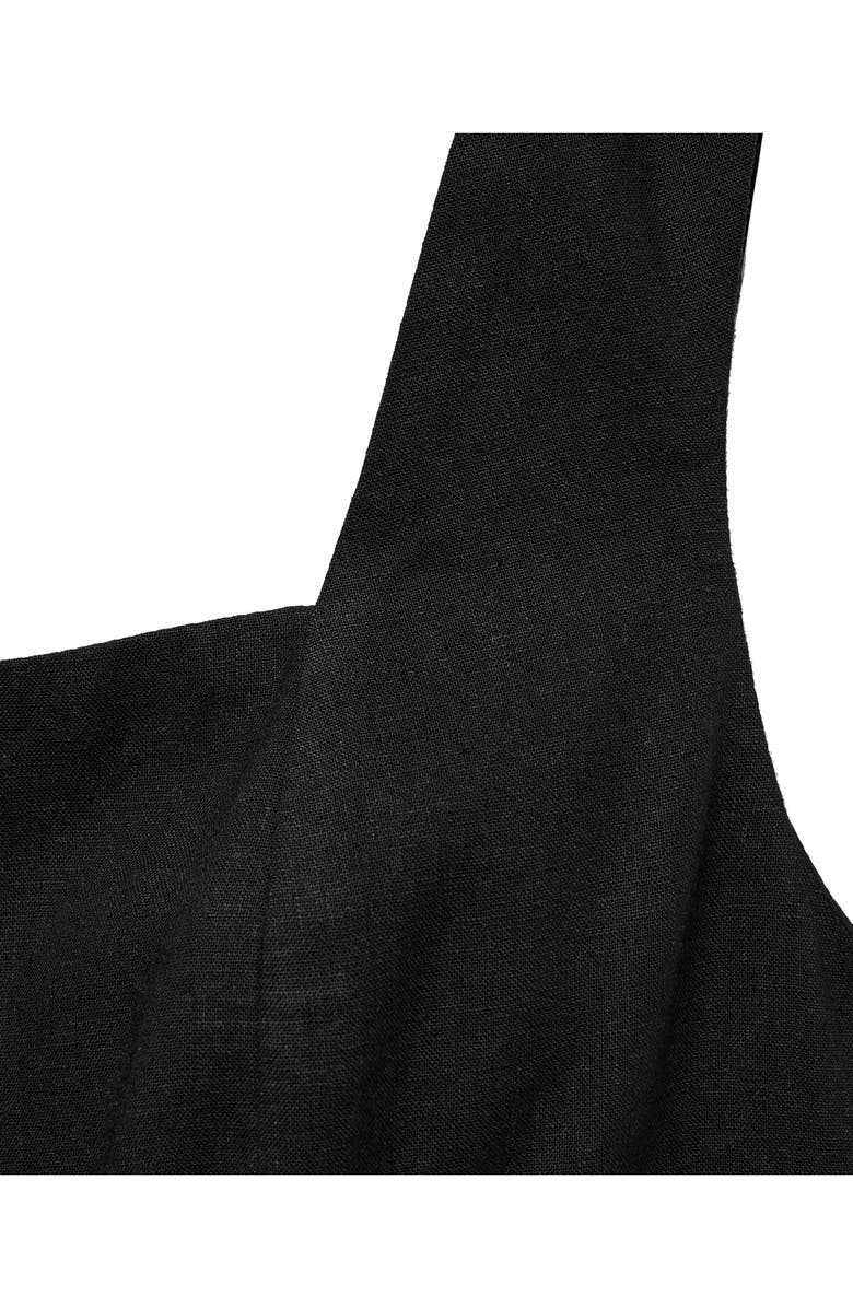 MANGO Straight Leg Linen Blend Jumpsuit, Alternate, color, 