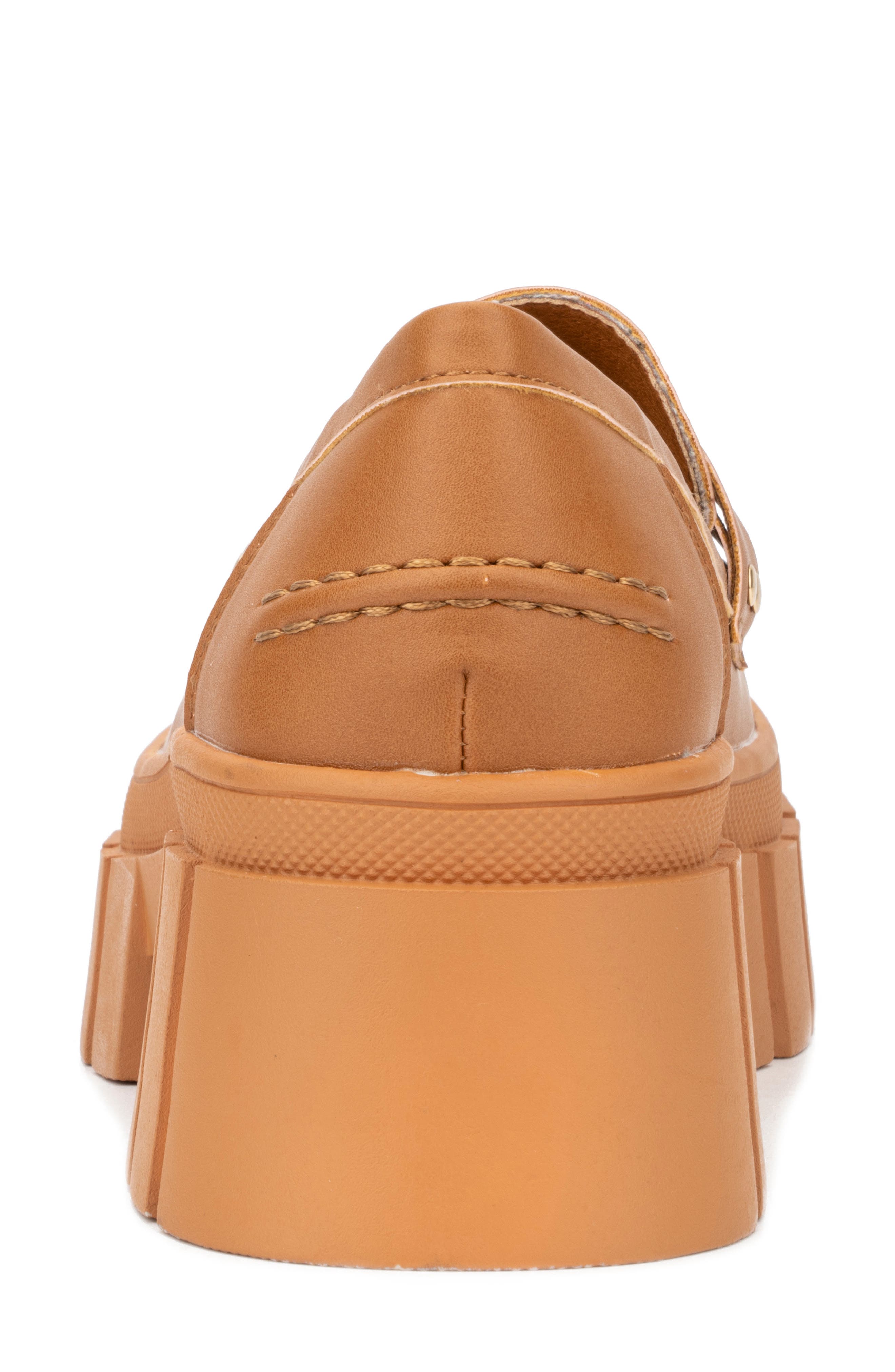 NEW YORK AND COMPANY Seraphina Platform Loafer, Alternate, color, Cognac