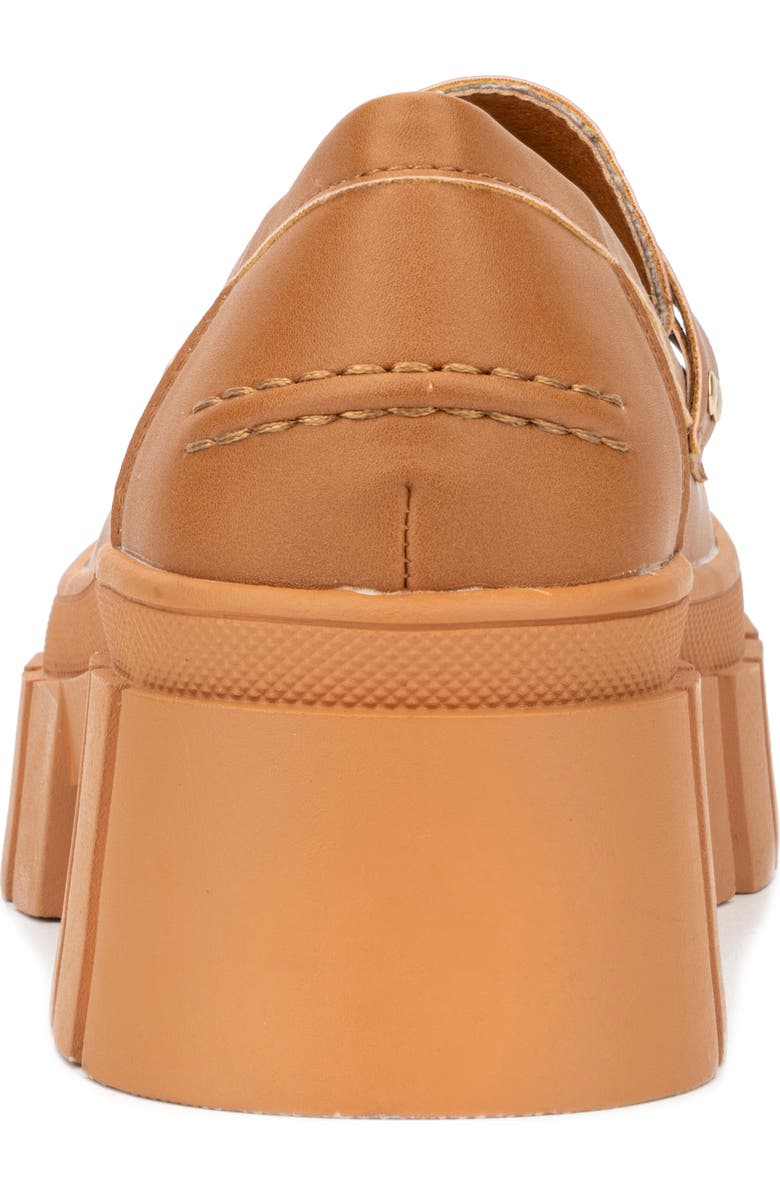 NEW YORK AND COMPANY Seraphina Platform Loafer, Alternate, color, Cognac