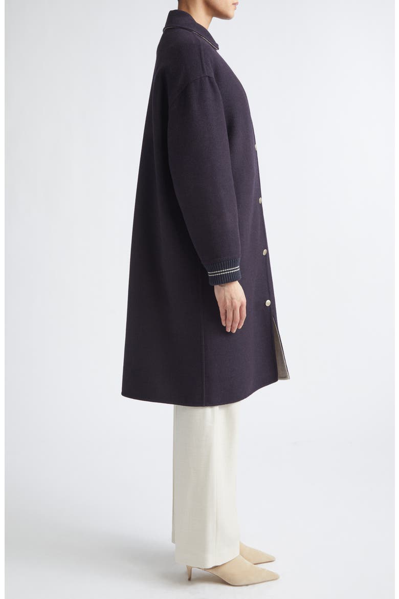 Long Wool Bomber Coat, Alternate, color, 177-92 AMETHYST GR