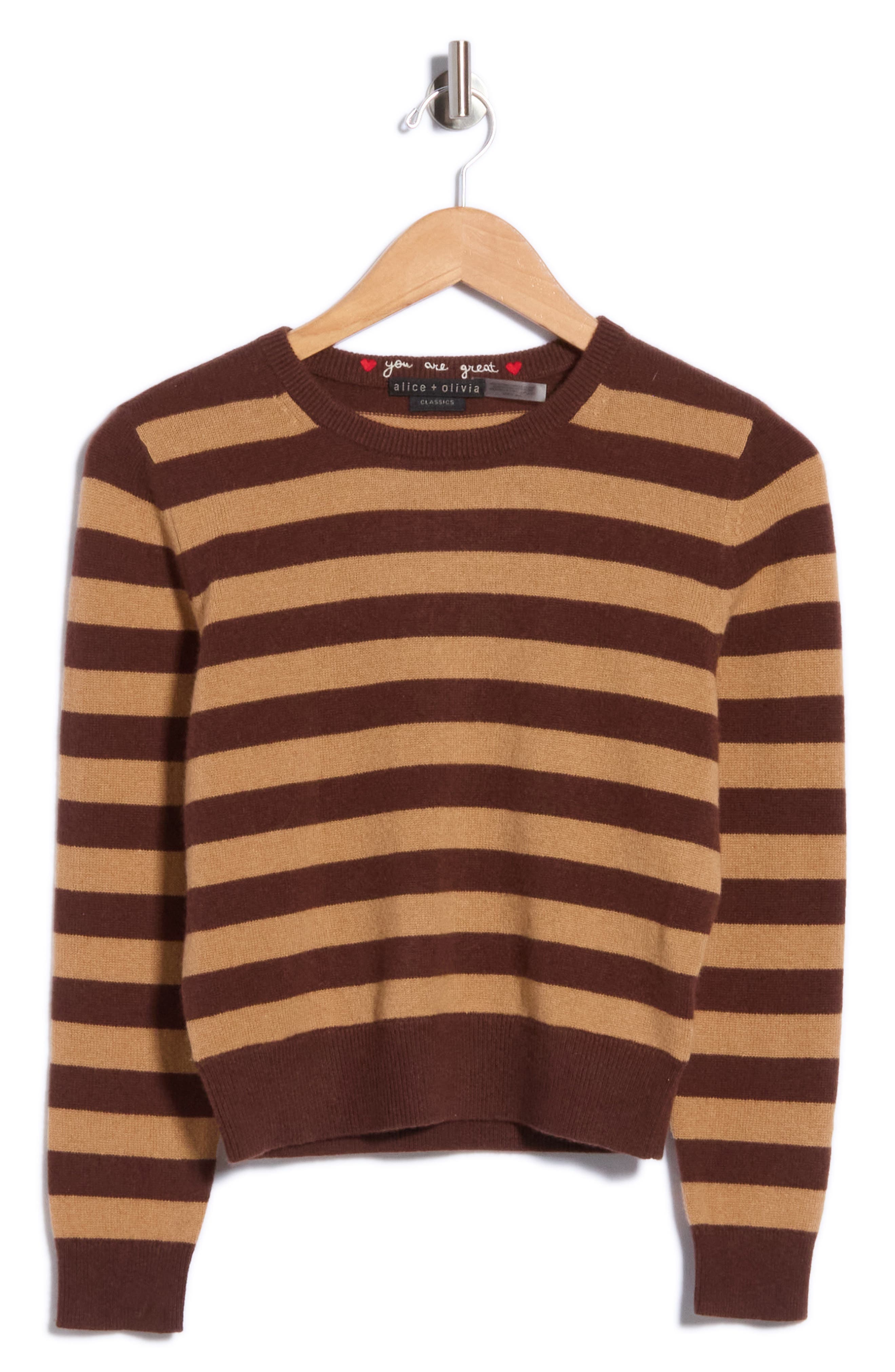 Carolann Striped Cashmere Sweater
