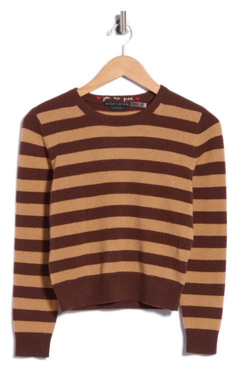 Carolann Striped Cashmere Sweater