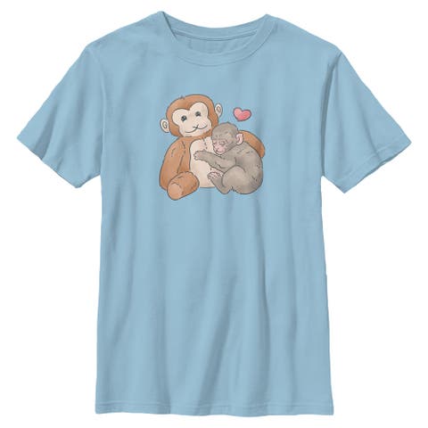 Boy's Lost Gods Plush Monkey Love  Graphic T-Shirt