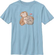Lost Gods Boys' Plush Monkey Love T-Shirt