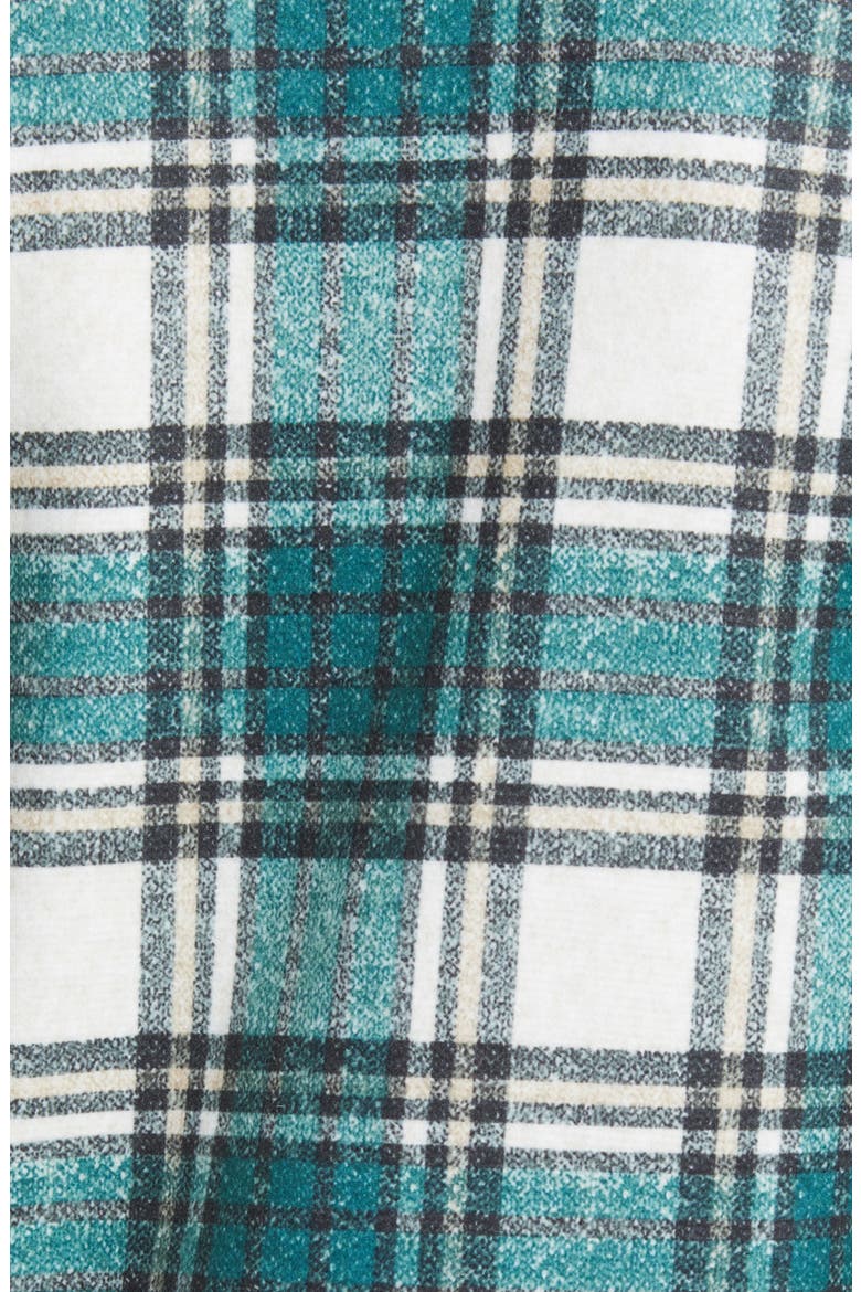 Katrine Buffalo Plaid Brushed Jacket, Alternate, color, SEA MOSS CHECKS