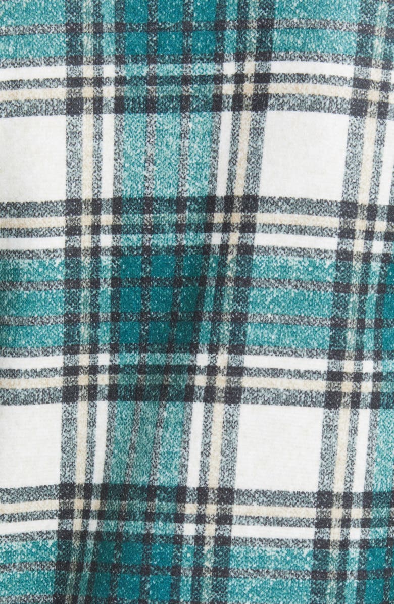 VERO MODA Katrine Buffalo Plaid Brushed Jacket, Alternate, color, Sea Moss Checks