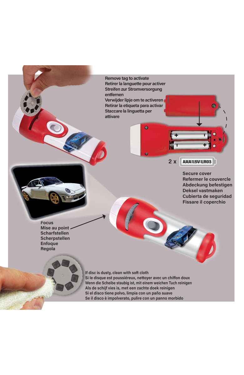 Brainstorm Toys Super Cars Torch and Projector, Alternate, color, Multicolored