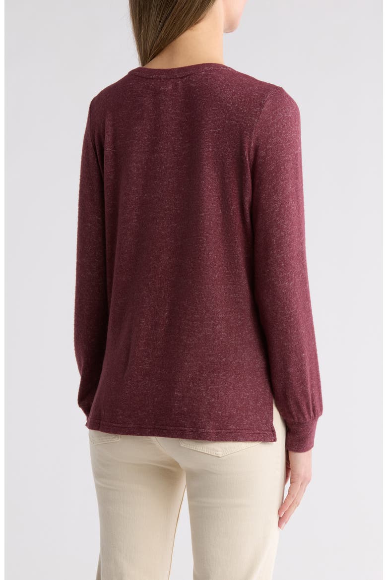Mavis Zip Pocket Pullover, Alternate, color, RAISIN