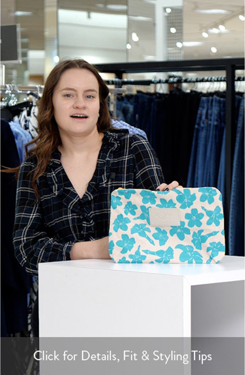 Mid Puakenikeni Water Resistant Tyvek<sup>®</sup> Zip Pouch, sales video thumbnail