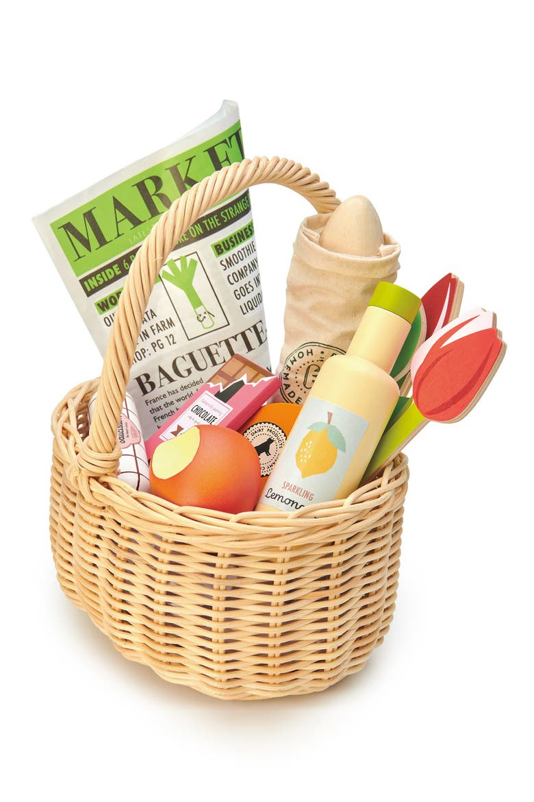 Wicker Shopping Basket, Alternate, color, MULTI