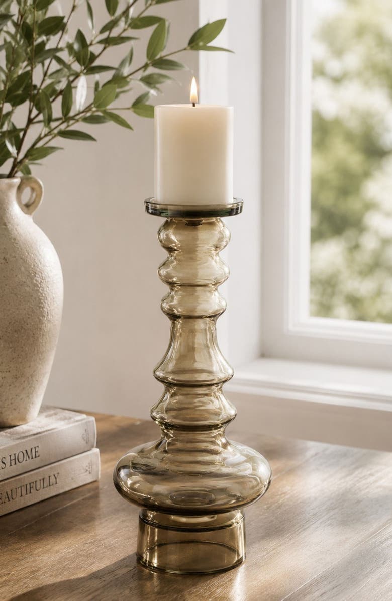 Zodax Fortaleza Candle Holder, Alternate, color, Brown